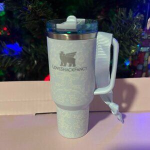 Stanley X LoveShackFancy Holiday Toscana Toile Alpine Blue ORNAMENT